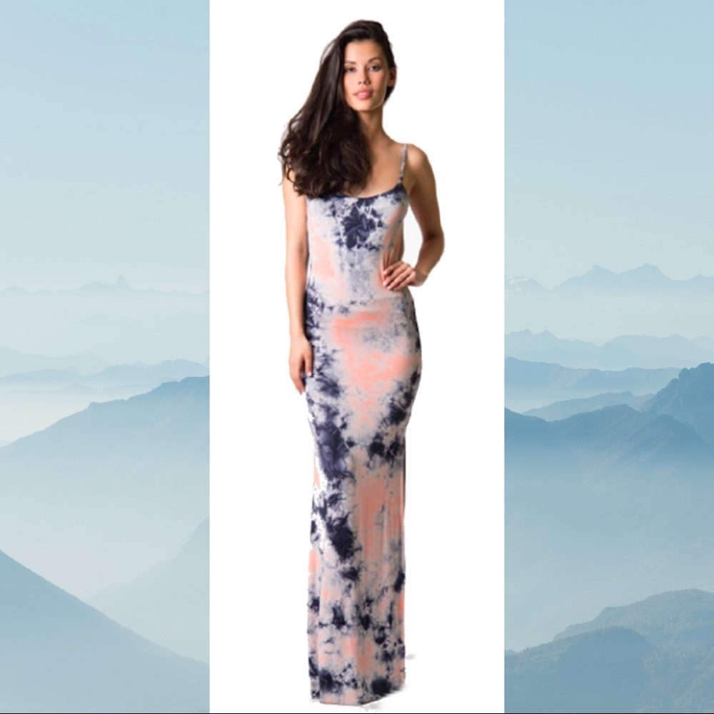 Young Fabulous & Broke Faron Tie Dye Maxi Dress SIZE L